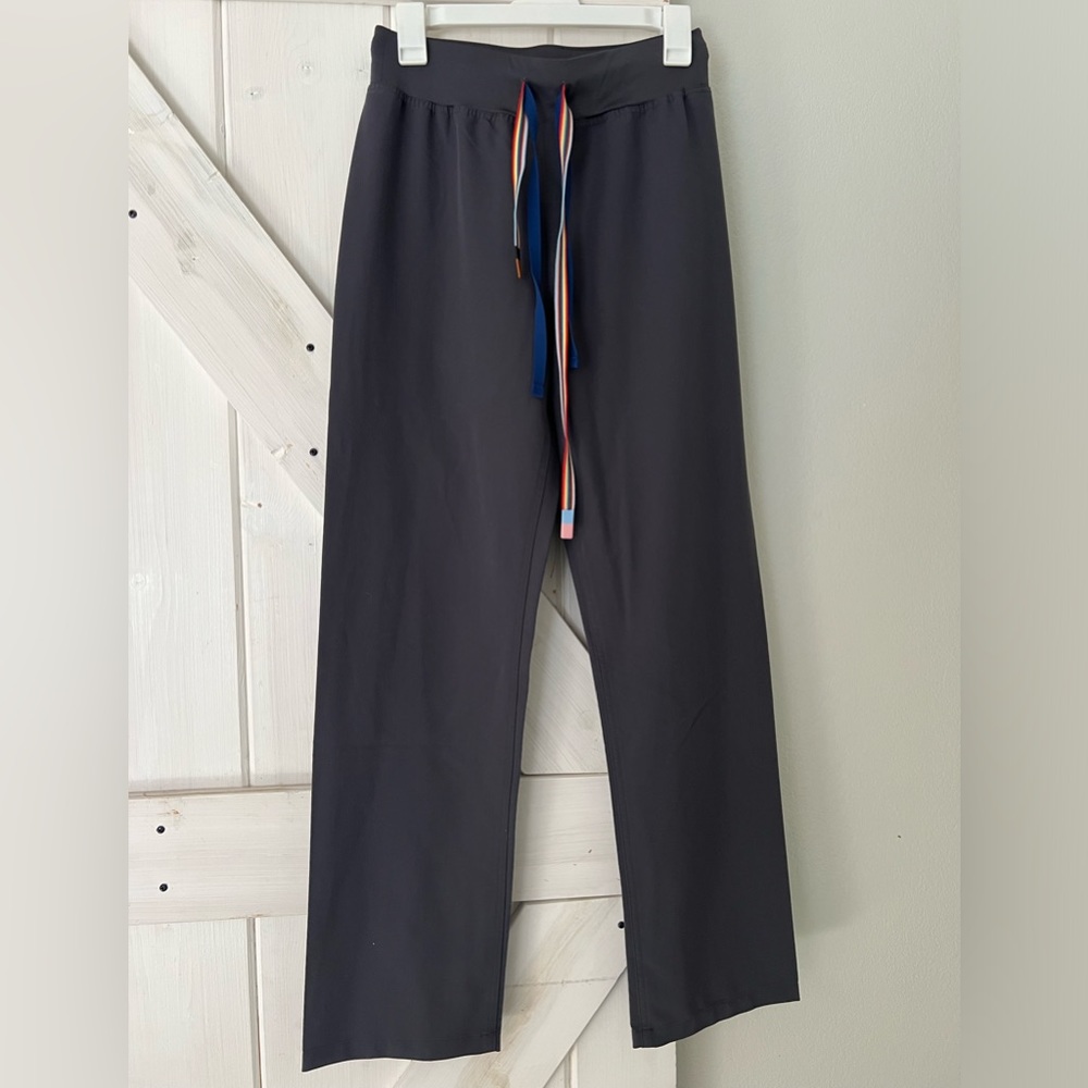 Womens Charcoal Pride Livingston High Waisted - Basic Scrub Pants size small
